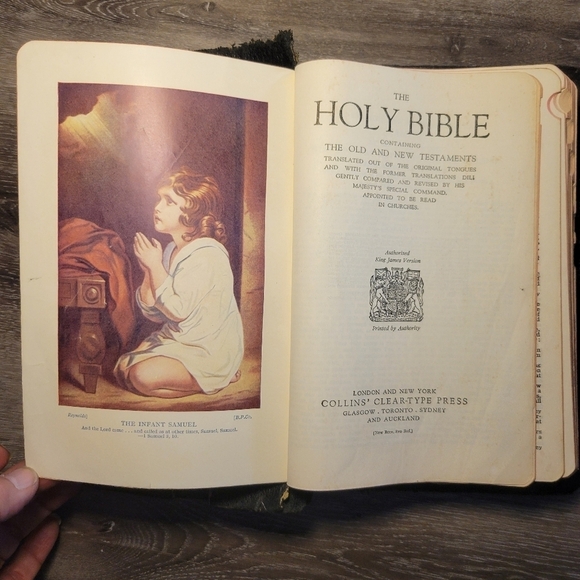 Holy Bible Concordance Collins Authorized KJV 1959 Black Leather Great‎ … - Picture 10 of 16